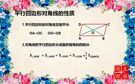 五個為什麼 平行四邊形特質